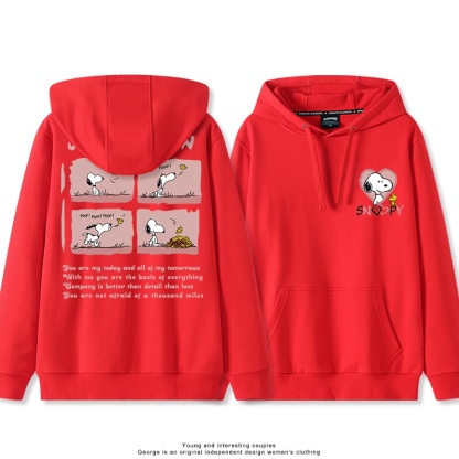 史努比 聯名衛衣2025秋冬新款親子情侶裝連帽衛衣