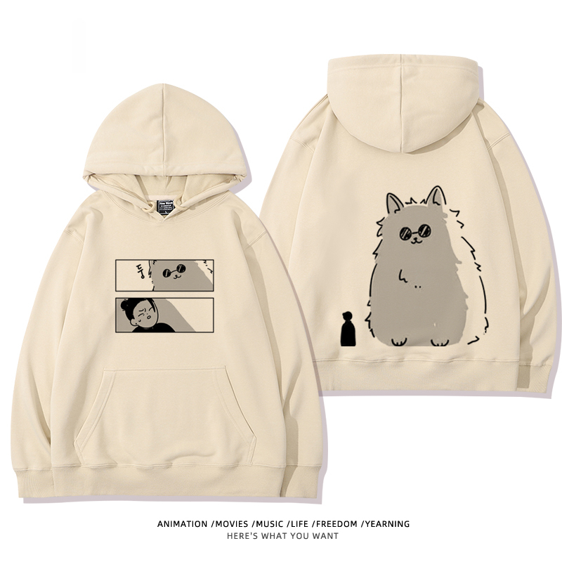 咒術迴戰聯名衛衣2024秋冬新款親子情侶裝薄絨款連帽衛衣