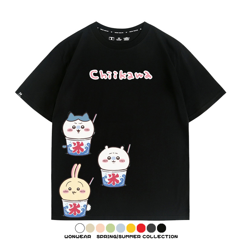 Chiikawa吉伊卡哇烏薩奇寶寶 親子情侶裝寬鬆短袖T