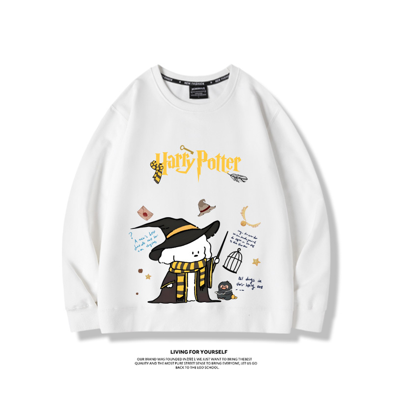 線條小狗2023親子情侶裝 圓領長袖