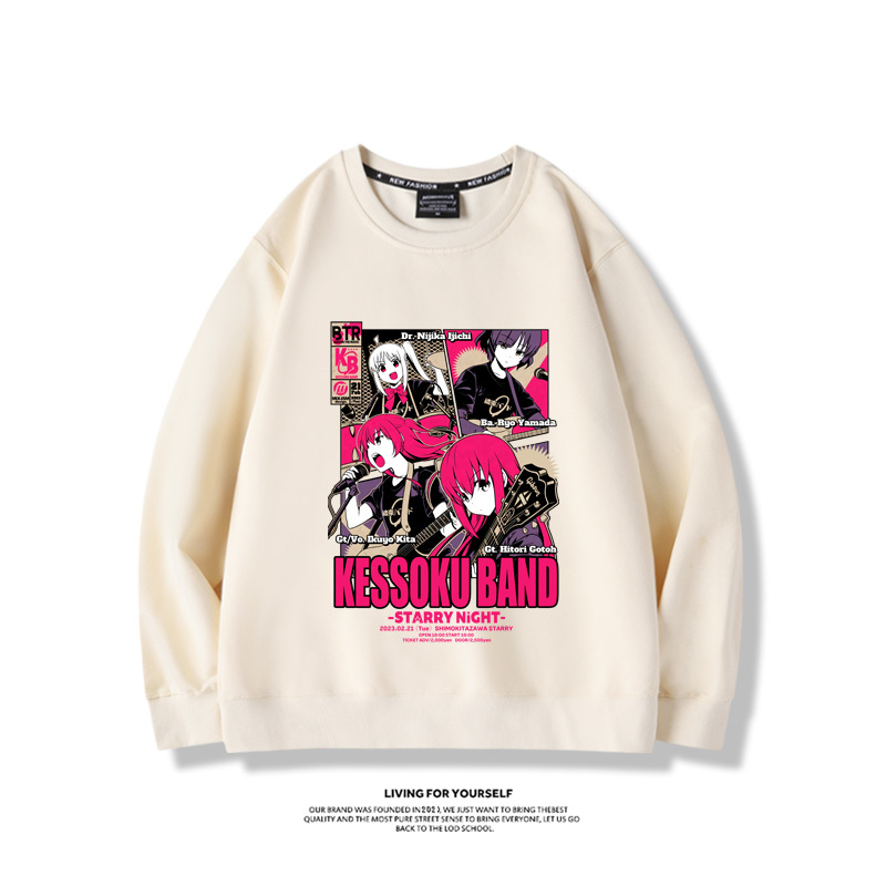 孤獨搖滾2023親子情侶裝 圓領長袖