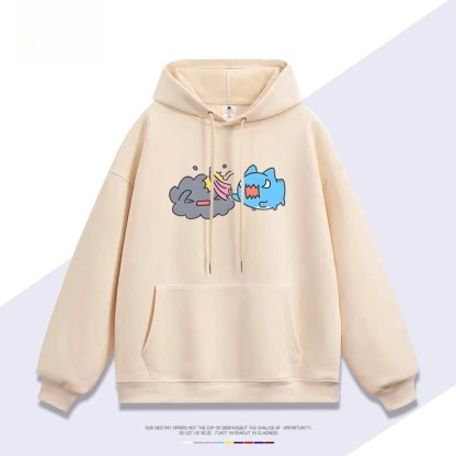 貓貓蟲咖波 2025秋冬新款親子情侶裝連帽衛衣