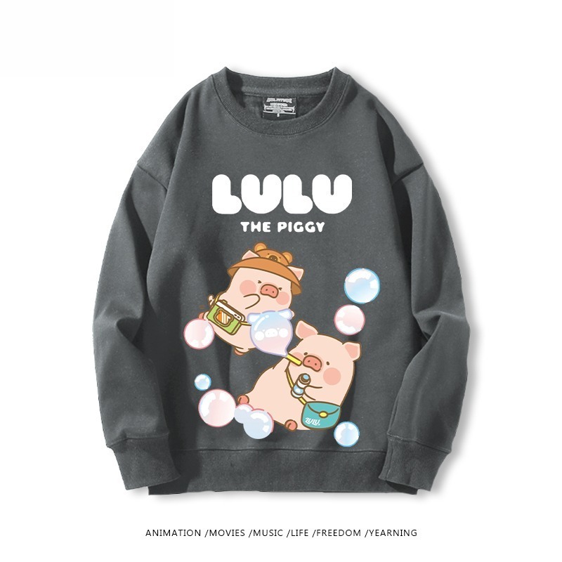 LuLu豬 聯名親子情侶裝 圓領長袖