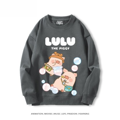 LuLu豬 聯名親子情侶裝 圓領長袖