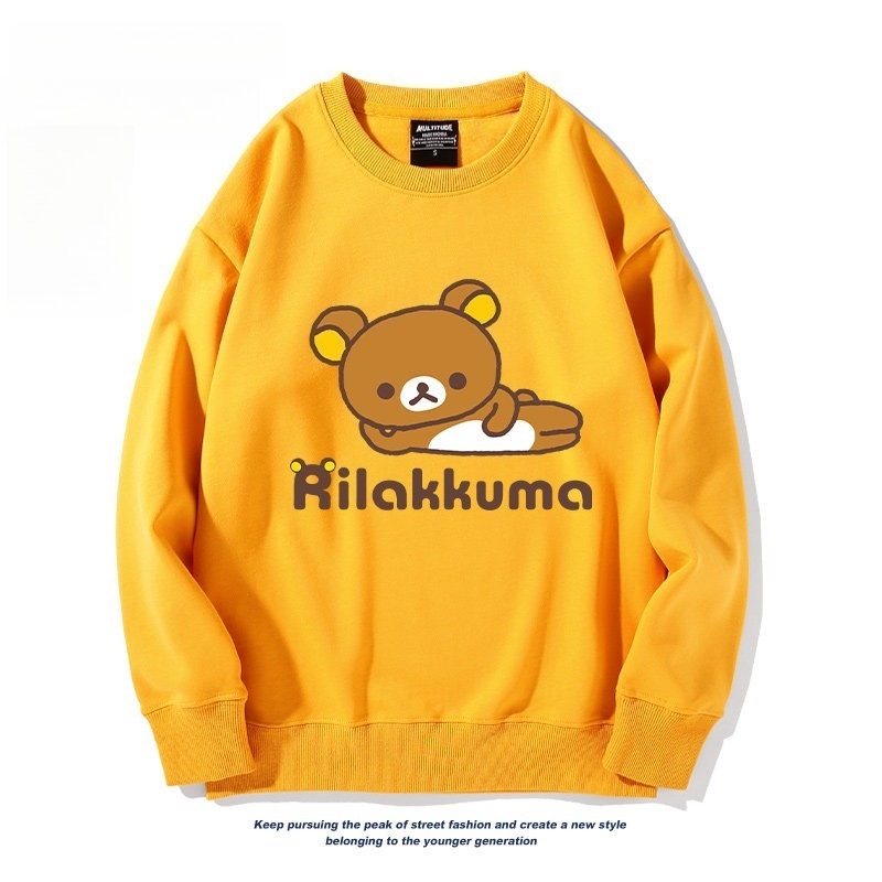 日系拉拉熊 聯名親子情侶裝 圓領長袖