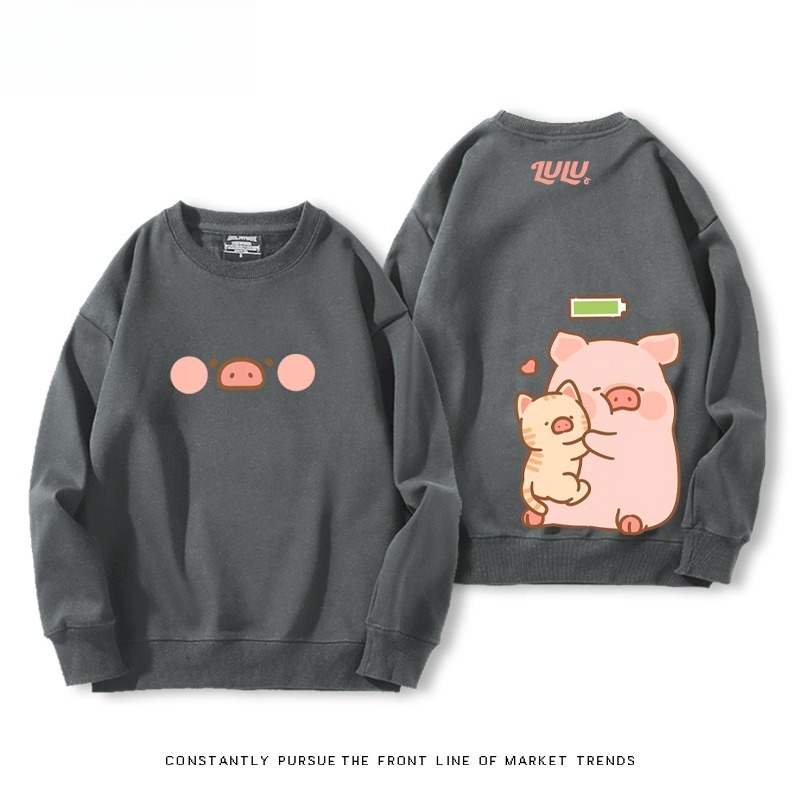 LuLu豬 聯名親子情侶裝 圓領長袖