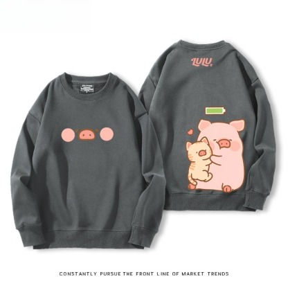 LuLu豬 聯名親子情侶裝 圓領長袖