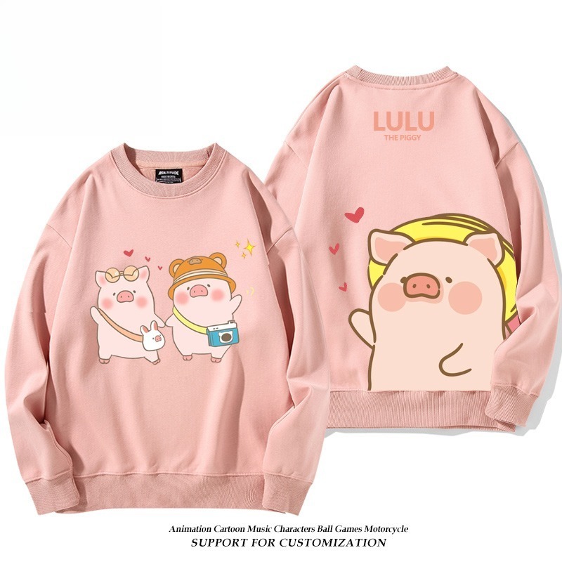 LuLu豬 聯名親子情侶裝 圓領長袖
