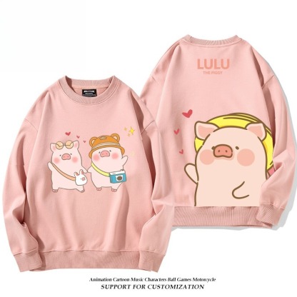 LuLu豬 聯名親子情侶裝 圓領長袖