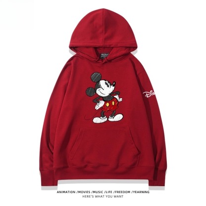 米老鼠米奇米妮 聯名衛衣2025秋冬新款親子情侶裝連帽衛衣