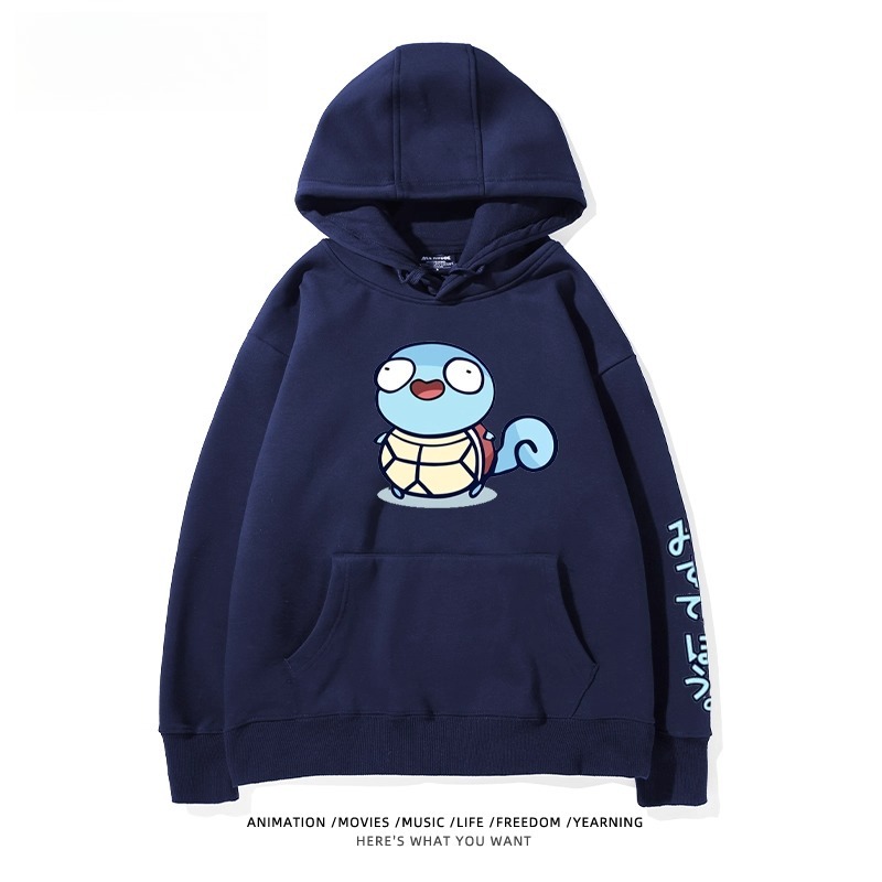 寶可夢Q版搞怪新款 親子情侶男女款連帽衛衣
