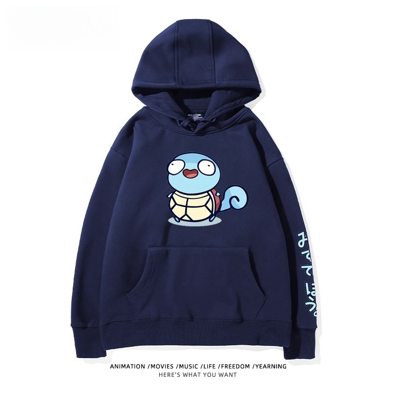 寶可夢Q版搞怪新款 親子情侶男女款連帽衛衣