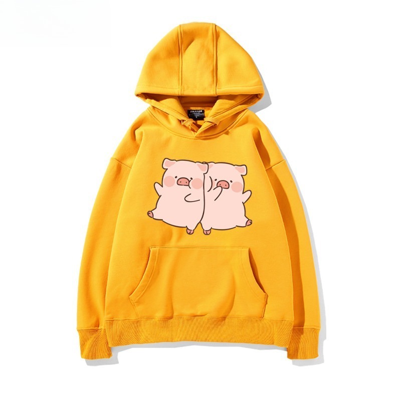 LULU豬 聯名衛衣新款 親子情侶裝連帽衛衣