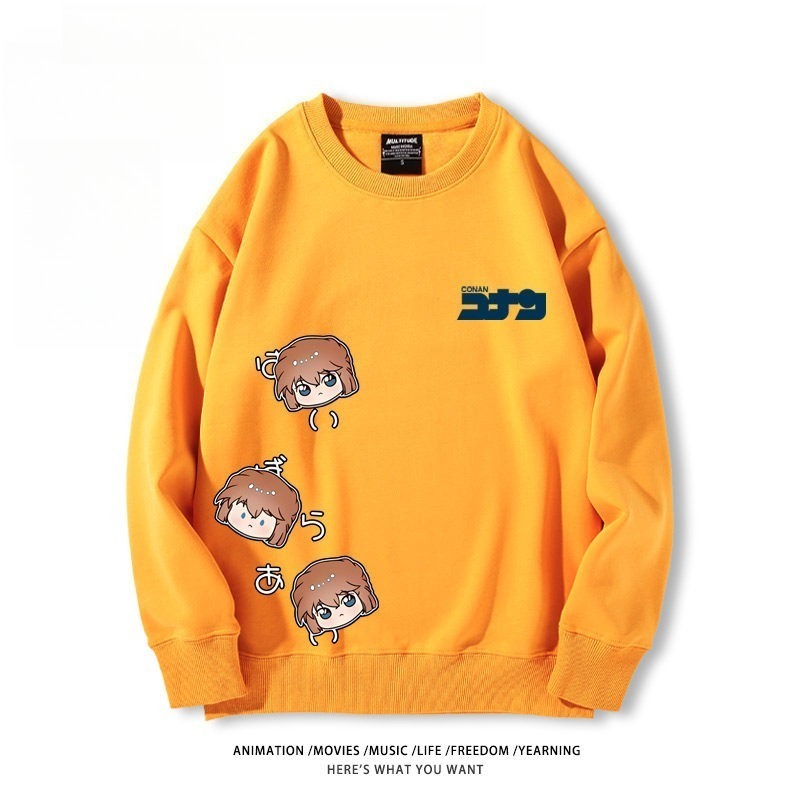 名偵探柯南 聯名親子情侶裝 圓領長袖