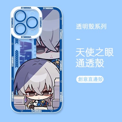 蘋果 系列Q版星穹鐵道天使眼透明防摔軟殼