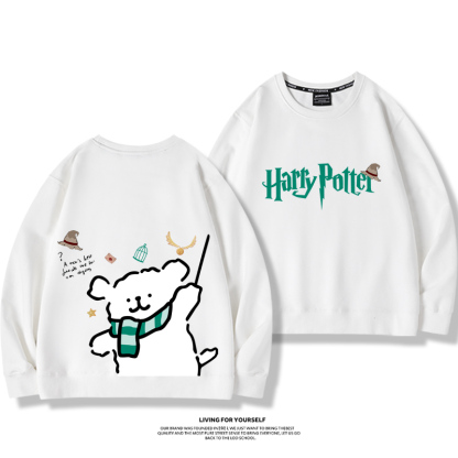 線條小狗2023親子情侶裝 圓領長袖