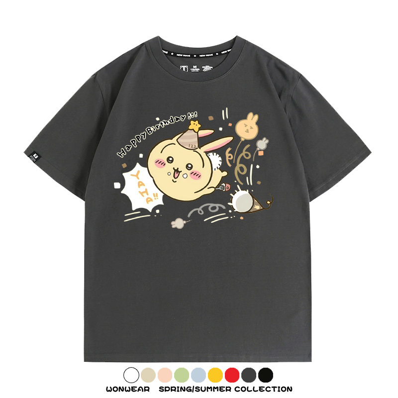 Chiikawa吉伊卡哇烏薩奇寶寶 親子情侶裝寬鬆短袖T