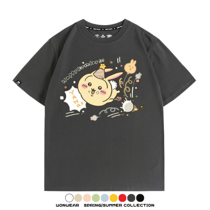 Chiikawa吉伊卡哇烏薩奇寶寶 親子情侶裝寬鬆短袖T