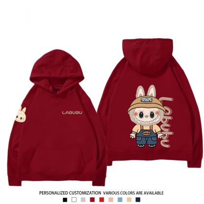 labubu新款 寬鬆百搭 秋冬款 寬鬆連帽衛衣