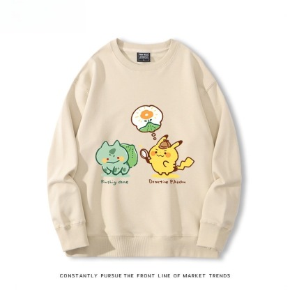 精靈寶可夢Q版 聯名親子情侶裝 圓領長袖