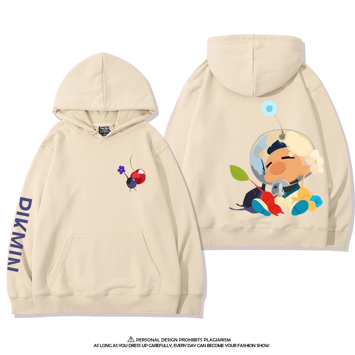皮克敏PIKMIN4 聯名衛衣新款 親子情侶裝連帽衛衣