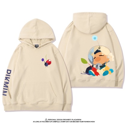 皮克敏PIKMIN4 聯名衛衣新款 親子情侶裝連帽衛衣