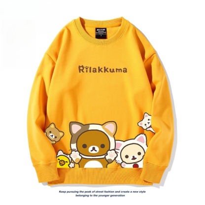 日系拉拉熊 聯名親子情侶裝 圓領長袖