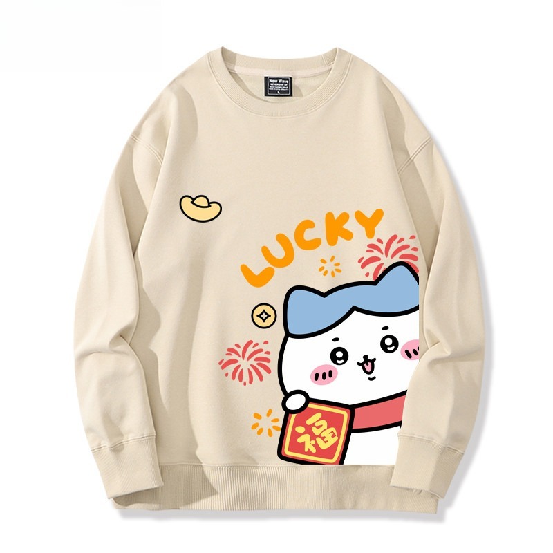 Chiikawa 聯名親子情侶裝 圓領長袖