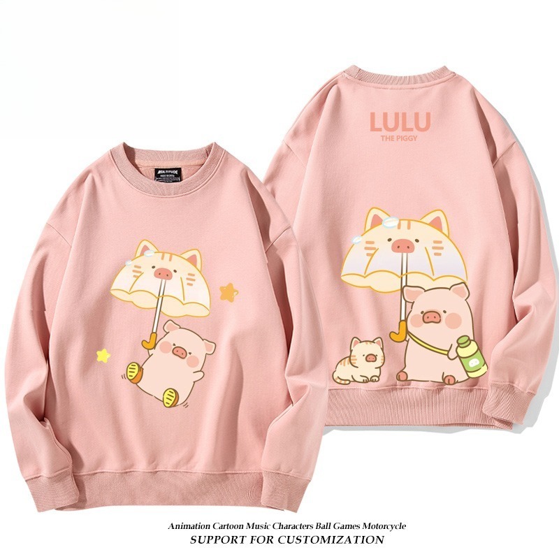 LuLu豬 聯名親子情侶裝 圓領長袖