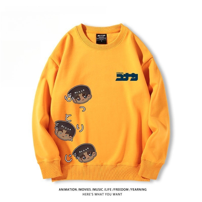 名偵探柯南 聯名親子情侶裝 圓領長袖