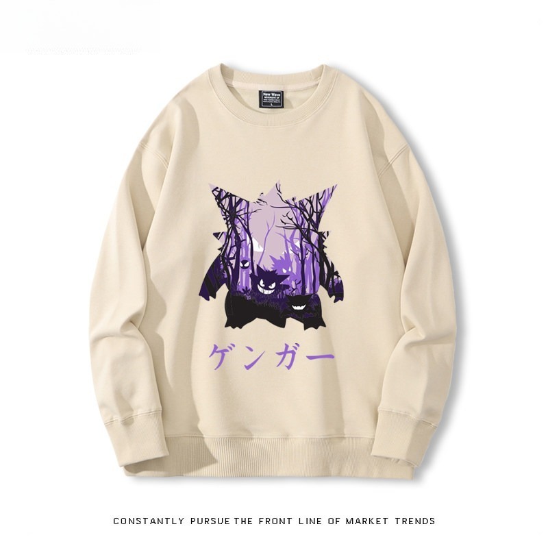 寶可夢耿鬼 聯名親子情侶裝 圓領長袖