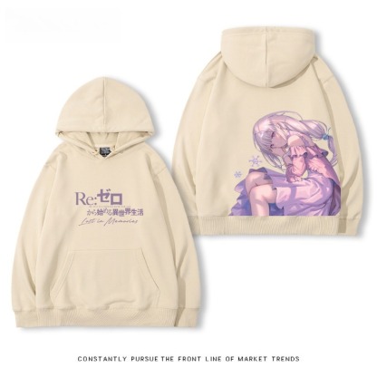 從零開始的異世界 親子情侶男女連帽衛衣