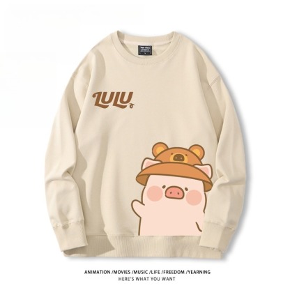 LuLu豬 聯名親子情侶裝 圓領長袖