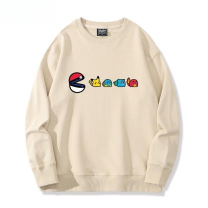 精靈寶可夢星之卡比 聯名親子情侶裝 圓領長袖