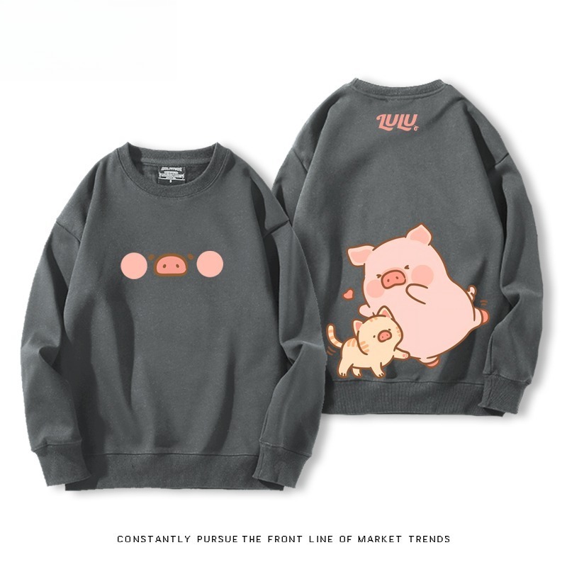 LuLu豬 聯名親子情侶裝 圓領長袖