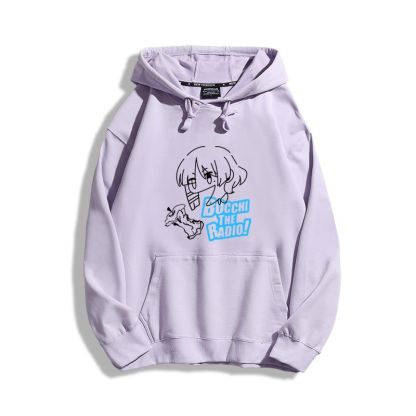 孤獨搖滾聯名衛衣2023秋冬新款親子情侶裝薄絨款連帽衛衣