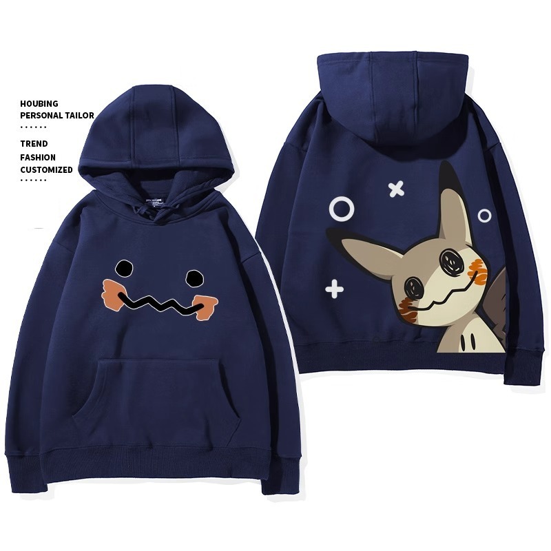 寶可夢 聯名衛衣2024秋冬新款親子情侶裝薄絨款連帽衛衣