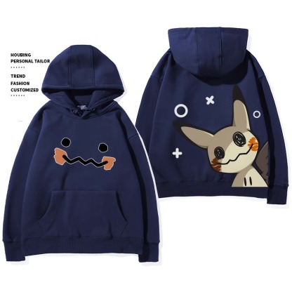 寶可夢 聯名衛衣2024秋冬新款親子情侶裝薄絨款連帽衛衣