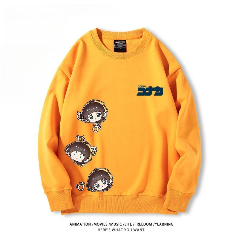 名偵探柯南 聯名親子情侶裝 圓領長袖