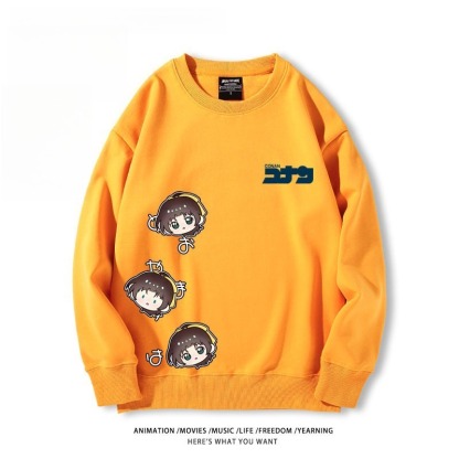 名偵探柯南 聯名親子情侶裝 圓領長袖