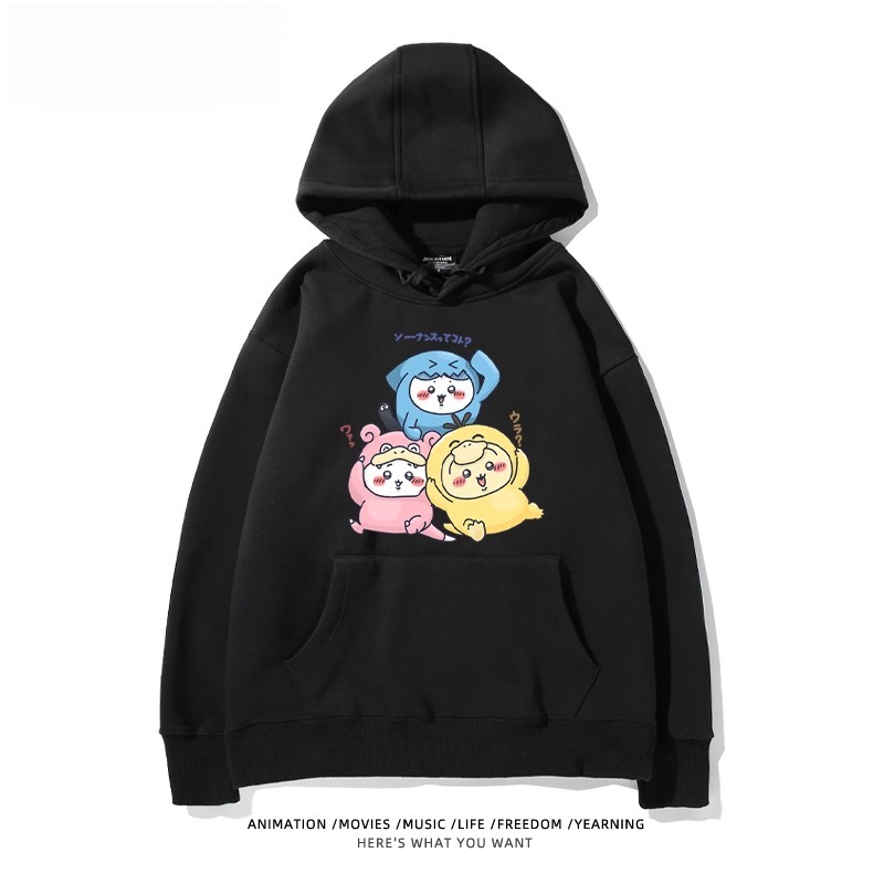 chiikawa X 寶可夢系列 聯名衛衣2025秋冬新款 親子情侶裝連帽衛衣