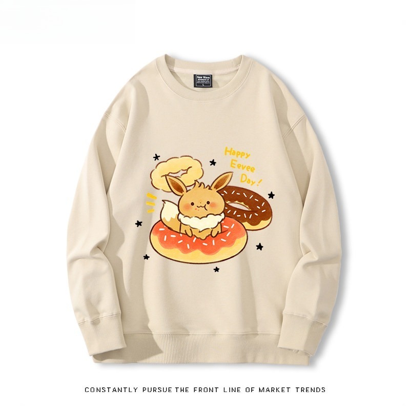 精靈寶可夢Q版 聯名親子情侶裝 圓領長袖