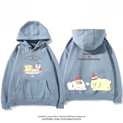 夏目友人帳貓咪老師X三麗鷗新款 親子情侶男女連帽衛衣