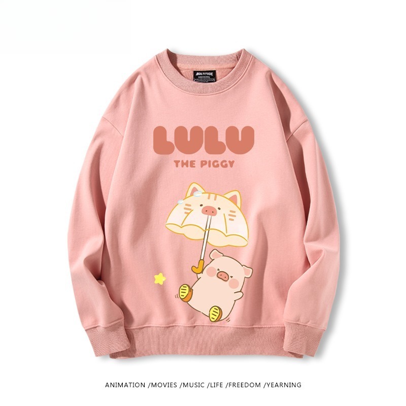 LuLu豬 聯名親子情侶裝 圓領長袖