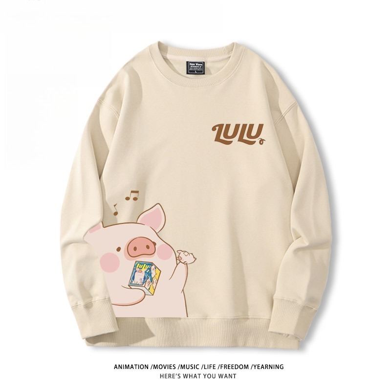 LuLu豬 聯名親子情侶裝 圓領長袖