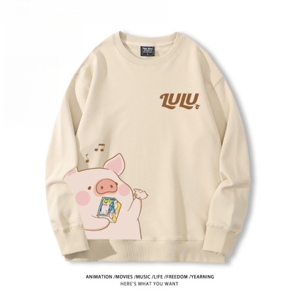 LuLu豬 聯名親子情侶裝 圓領長袖