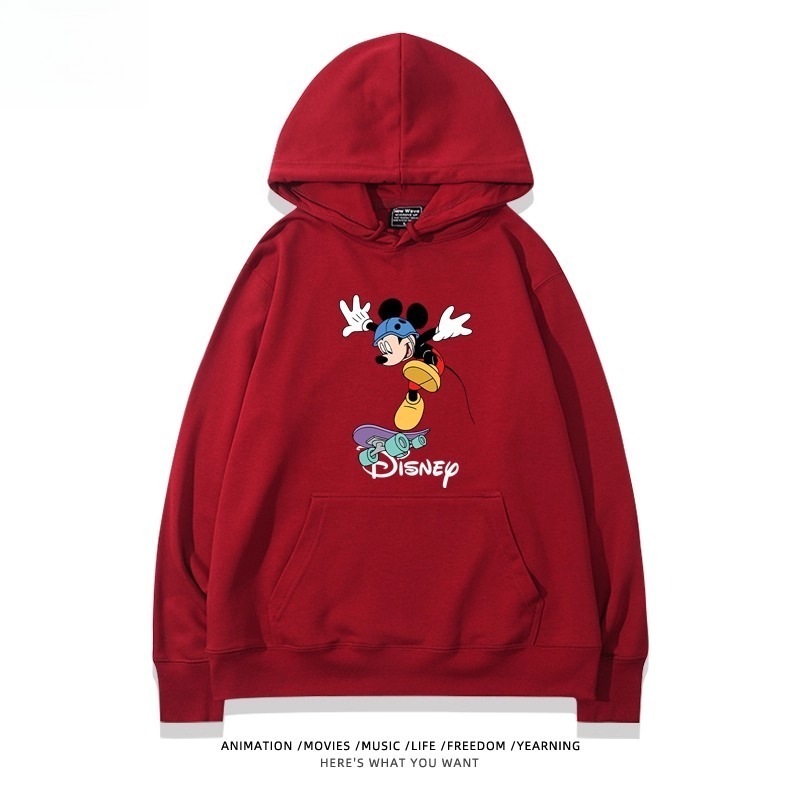 米老鼠米奇米妮 聯名衛衣2025秋冬新款親子情侶裝連帽衛衣