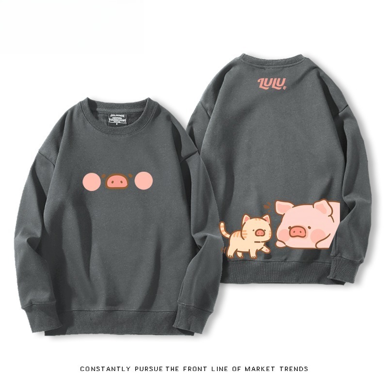 LuLu豬 聯名親子情侶裝 圓領長袖