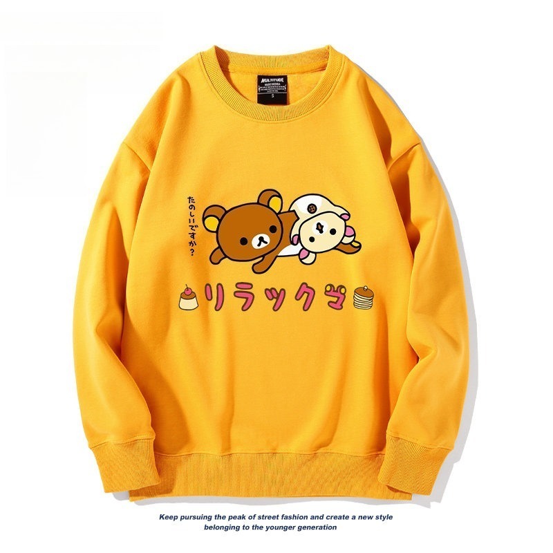 日系拉拉熊 聯名親子情侶裝 圓領長袖