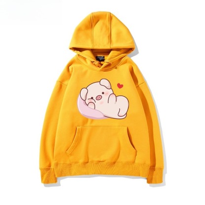 LULU豬 聯名衛衣新款 親子情侶裝連帽衛衣